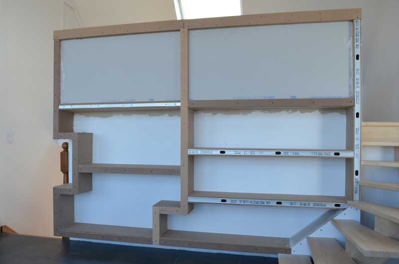 photo diy mezzanine bookcase with counter 9