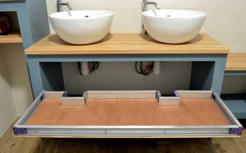 build a large drawer for bathroom cabinet 2