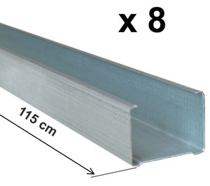 Montants métalliques