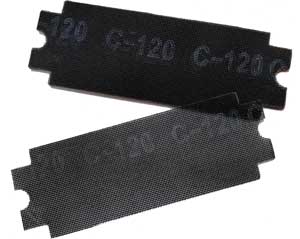 10 ABRASIVE MESH SANDING SHEETS (120)